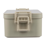 Lancheira empilhável de 2 níveis com conjunto de talheres 2,2 L quinta vista