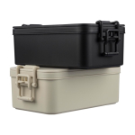 Lancheira empilhável de 2 níveis com conjunto de talheres 2,2 L sexta vista