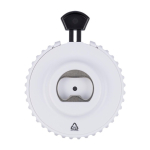 Dados mecânicos com abre-caricas e botão de plástico terceira vista