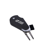 Ferramenta multiusos de plástico para golfe com marcador e pontuador cor preto vista principal