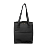 Saco térmico de couro sintético, asas compridas e bolso dianteiro 9 L cor preto primeira vista