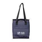 Saco térmico de couro sintético, asas compridas e bolso dianteiro 9 L cor azul-marinho vista principal