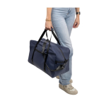 Saco desportivo e de viagem de couro sintético reciclado com asa dupla décima primeira vista