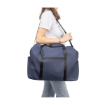 Saco desportivo e de viagem de couro sintético reciclado com asa dupla décima segunda vista