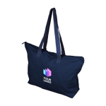 Saco de polialgodão reciclado, cremalheira e asas compridas 330 g/m2 segunda vista