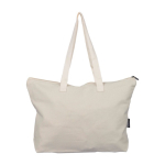 Saco de polialgodão reciclado, cremalheira e asas compridas 330 g/m2 quarta vista