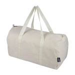 Saco desportivo de polialgodão reciclado com fecho de correr 330 g/m2 primeira vista