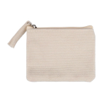 Porta-moedas de bombazine para personalizar fecho de correr a condizer segunda vista