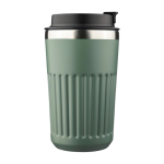 Copo takeaway de aço inoxidável reciclado de parede dupla 400 ml quarta vista