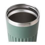 Copo takeaway de aço inoxidável reciclado de parede dupla 400 ml sétima vista