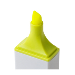 Marcador de plástico com corpo branco e detalhe colorido sétima vista