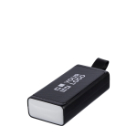 Colunas portáteis com lanterna COB LED e pega de transporte cor preto vista principal