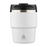 Copo compacto para café com parede dupla a vácuo 175 ml cor branco primeira vista