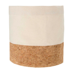 Cesta para pão de algodão, leve e fácil de limpar, multiusos cor natural segunda vista frontal