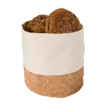 Cesta para pão de algodão, leve e fácil de limpar, multiusos cor natural