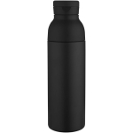 Garrafa de aço inoxidável reciclado de parede dupla, 3 peças 650 ml cor preto segunda vista frontal