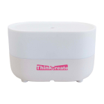 Humidificador aromático 4 em 1 com colunas 12 W Prixton Connected cor branco vista impressão tampografia