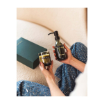 Conjunto de dispensador e vela perfumada de vidro WELLmark 250 ml cor preto imagem de estilo de vida 2