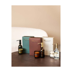 Conjunto de dispensador e vela perfumada de vidro WELLmark 250 ml cor branco imagem de estilo de vida