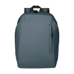 Mochila antirroubo de couro sintético com acesso traseiro 18 L PC 15” cor azul bondi segunda vista frontal