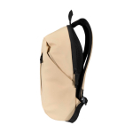 Mochila antirroubo de couro sintético com acesso traseiro 18 L PC 15” cor marfim vista lateral