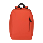 Mochila antirroubo de couro sintético com acesso traseiro 18 L PC 15” cor cor-de-laranja escuro segunda vista frontal