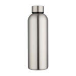 Garrafa de aço inoxidável reciclado com acabamento mate 750 ml cor cinzento-claro segunda vista frontal