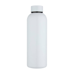Garrafa de aço inoxidável reciclado especial para sublimação 750 ml cor branco segunda vista frontal