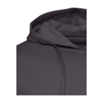 Camisola de capuz unissexo e interior escovado 280 g/m2 Elevate cor cinzento vista detalhe 1