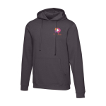 Camisola de capuz unissexo e interior escovado 280 g/m2 Elevate cor cinzento