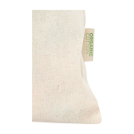 Saco-oferta de algodão com fecho de cordão 140 g/m2 cor natural vista detalhe 1