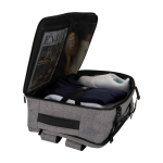 Mochila de cabine para portátil de poliéster reciclado 25 L 17'' cor cinzento mesclado terceira vista