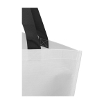 Saco tote plástico reciclado laminado duplo impermeável 18 L 150 g/m2 cor branco vista detalhe 2