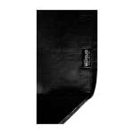 Saco tote plástico reciclado impermeável, fundo amplo 30 L 150 g/m2 cor preto vista detalhe 1