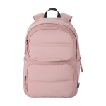 Mochila para portátil ecológica repelente à água PC 15,6” e 18 L cor cor-de-rosa claro segunda vista frontal