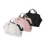 Saco de viagem de lona de poliéster reciclado com fecho de correr 30 L cor cor-de-rosa claro segunda vista várias cores