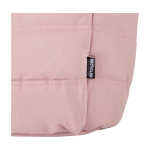 Saco tote poliéster reciclado acolchoado com bolso portátil 15,6” 18 L cor cor-de-rosa claro vista detalhe 1