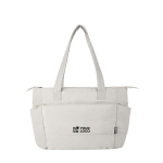 Saco tote poliéster reciclado acolchoado com bolso portátil 15,6” 18 L vista principal