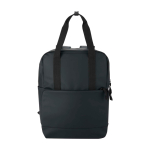 Mochila térmica isolante com bolso frontal acolchoado 18 L cor preto segunda vista frontal