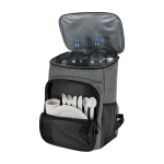 Mochila térmica para piquenique com talheres reutilizáveis 20 L cor cinzento mesclado terceira vista