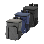 Mochila térmica para piquenique com talheres reutilizáveis 20 L cor cinzento mesclado segunda vista várias cores