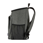 Mochila térmica para piquenique com talheres reutilizáveis 20 L cor cinzento mesclado vista lateral