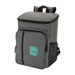 Mochila térmica para piquenique com talheres reutilizáveis 20 L cor cinzento mesclado vista impressão transfer