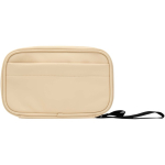 Bolsa organizadora para acessórios tecnológicos, fecho de correr 1 L cor castanho segunda vista frontal