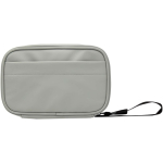 Bolsa organizadora para acessórios tecnológicos, fecho de correr 1 L cor cinzento segunda vista frontal