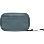 Bolsa organizadora para acessórios tecnológicos, fecho de correr 1 L cor azul bondi segunda vista frontal