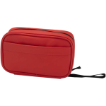 Bolsa organizadora para acessórios tecnológicos, fecho de correr 1 L cor mogno