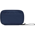 Bolsa organizadora para acessórios tecnológicos, fecho de correr 1 L cor azul-marinho segunda vista frontal