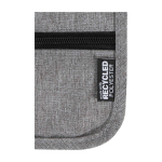 Bolsa de viagem compacta com múltiplos bolsos e correia 130 cm cor cinzento mesclado vista detalhe 1