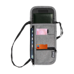 Bolsa de viagem compacta com múltiplos bolsos e correia 130 cm cor cinzento mesclado segunda vista